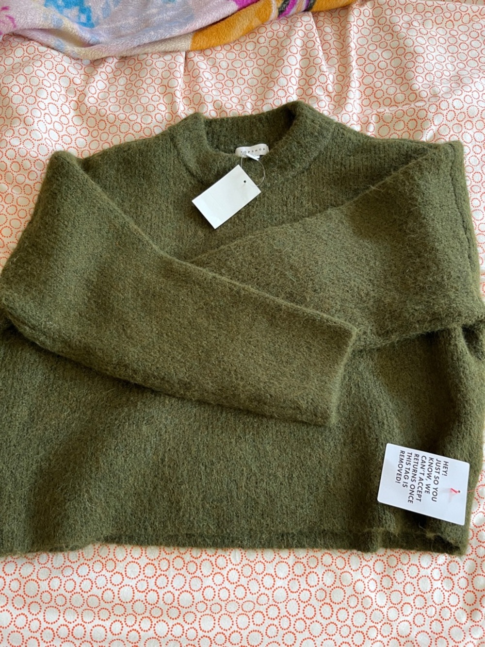 NWT Topshop Women Fuzzy Knit Sweater